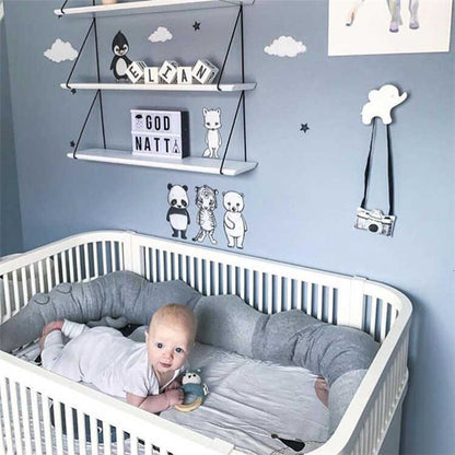 Cute Long Pillow For Kids Stuffed Toys Plush Baby Bumper Crib Bed Protector Cotton Sofa Cushion Kids Room Decor