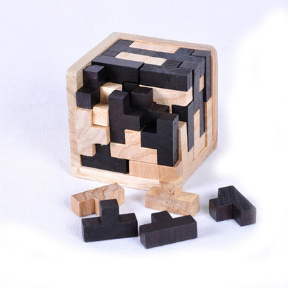 Creative 3D Puzzle Luban Interlocking Wooden Toy Early Educational Toys Puzzles